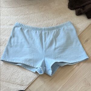 NEW- Aritzia Cozy Sweatfleece Perfect Fit Beach Blue Shorts